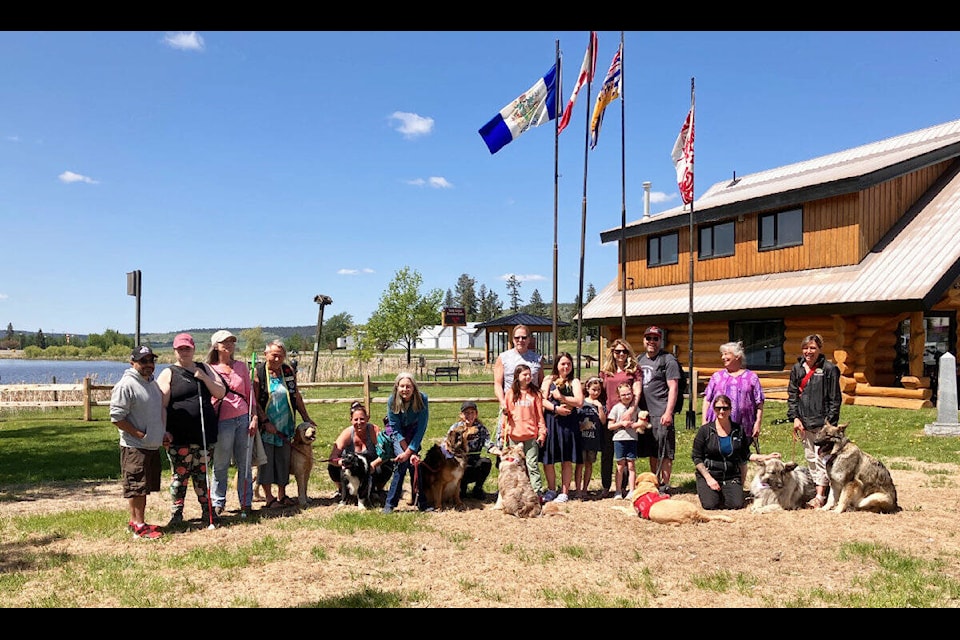 The annual Pet Valu Walk for Dog Guides took place on Sunday at the South Cariboo Visitor Centre. (Fiona Grisswell photo - 100 Mile Free Press)