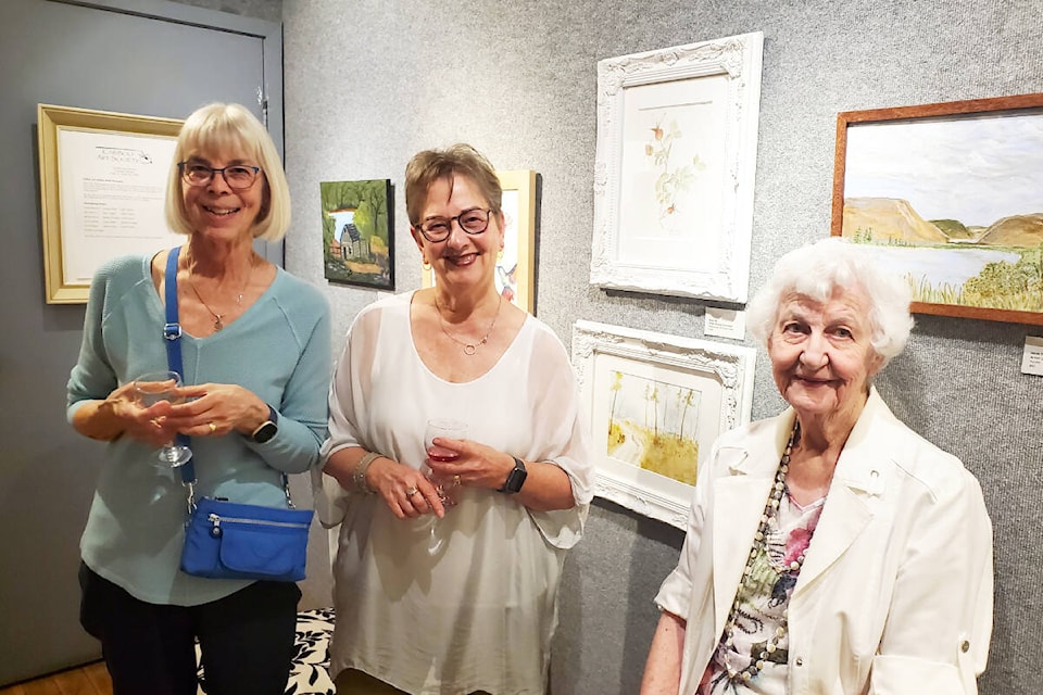 Lynda Sawyer, left, Anne Brown and Shirley O’Connor