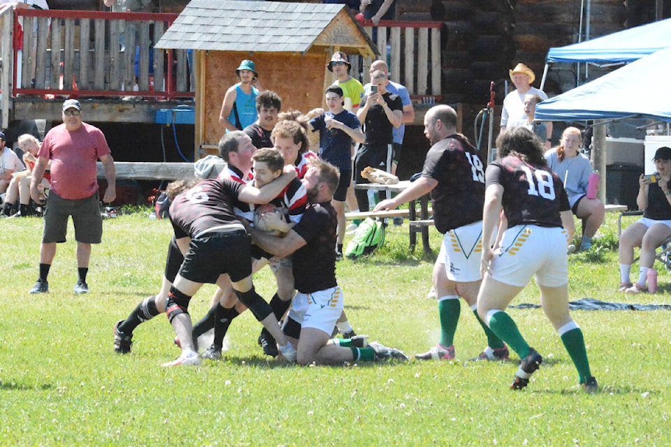 Williams Lake Rustlers versus Terrace Northmen Saturday, May 27 at the Ottoman Rugby Fields in Williams Lake. (Monica Lamb-Yorski photo - Efteen)