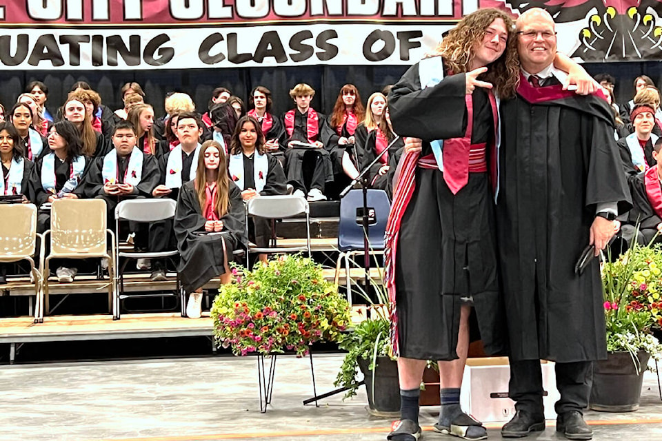 LCSS graduates took to the stage Friday evening (June 9) in Williams Lake. (Angie Mindus photo - Williams Lake Tribune)