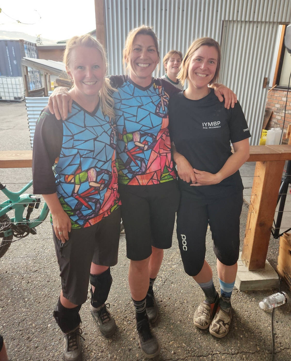 Three fastest women in the 35-50 age category were Jayme Hills, centre, Monica Larden, left, and Ruth Lloyd. (Dena Baumann photo)