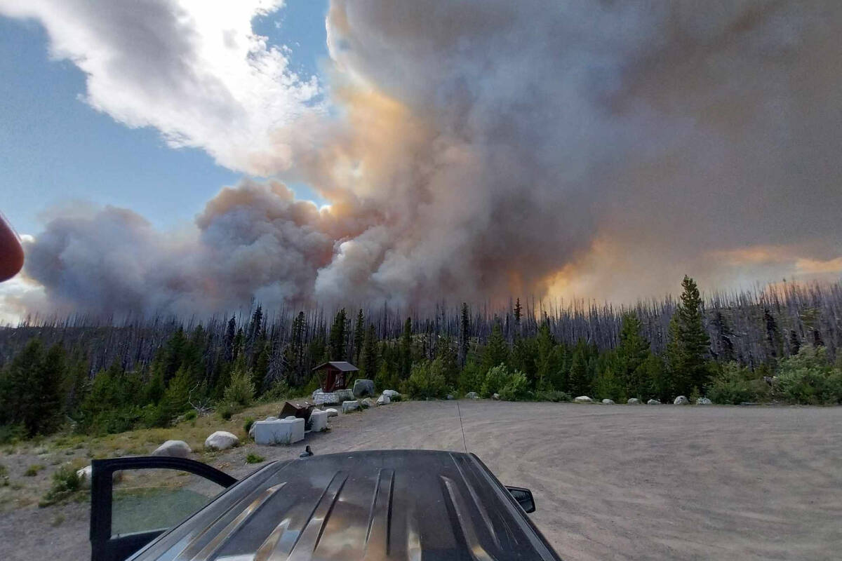 UPDATE Highway 20 closed due to wildfire 19 km west of Anahim Lake to