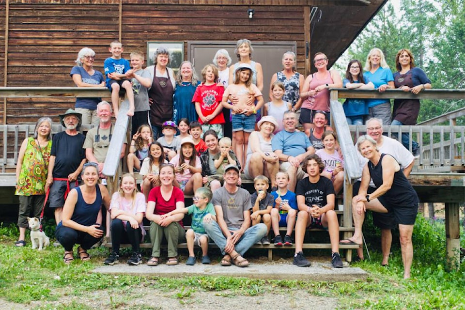 Participants and leaders of the second annual Grandparent Camp at Gavin Lake, where generations gathered to play. (Gavin Lake Forest Education Society photo)