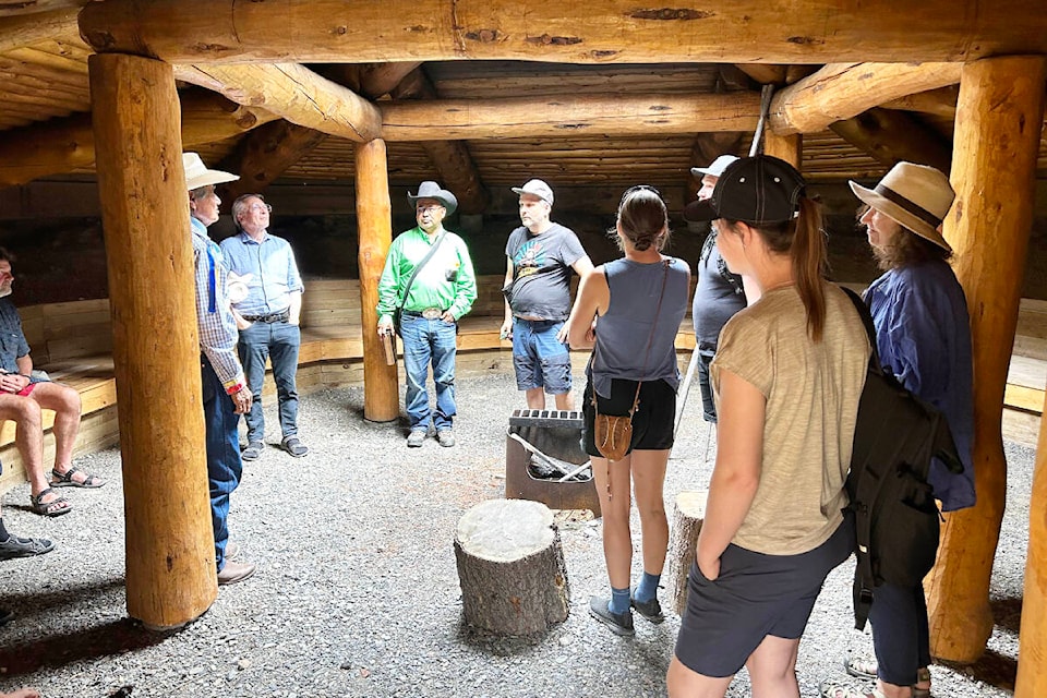 Sami Delegation visits Xeni Gwet’in’s Traditional Village. (Tsilhqot’in National Government photo)