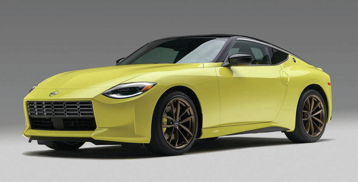 The base Nissan Z, pictured, will be joined by a higher-performing NISMO version. Expect sharper handling, more aggressive looks and more power. PHOTO: NISSAN