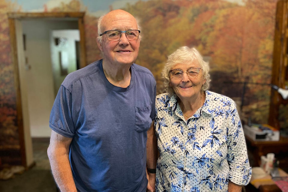 Jim and Sharon Potter live in Likely, B.C. and are celebrating their 60th wedding anniversary in December. (Kim Kimberlin/Efteen)
