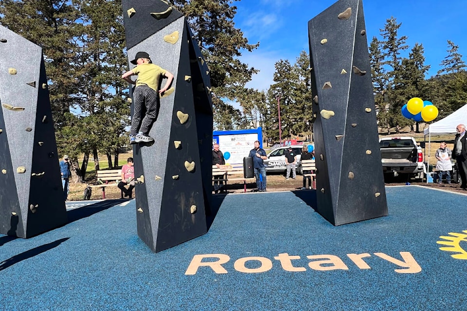 The Williams Lake Bouldering Park officially opened Oct. 1. (Angie Mindus photo - Williams Lake Tribune)