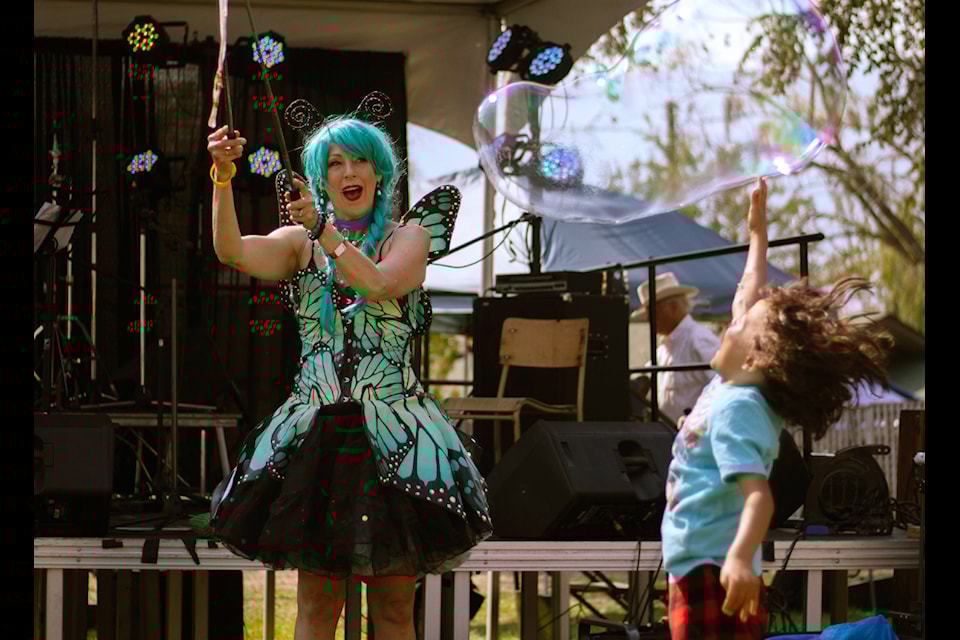 Bubble Fairy performs at Desert Daze in Spences Bridge Sept.  6 and 7, 2024. 