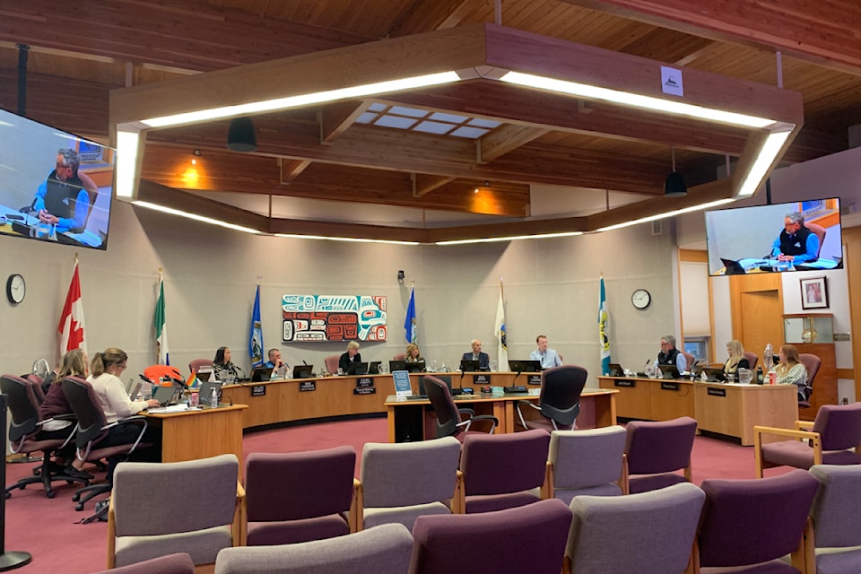 Whitehorse city council listens to city manager Jeff O'Farrell, third from the right, during an Aug. 20 standing committee meeting. 