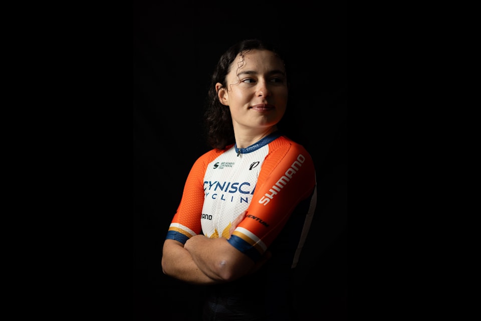 Mara Roldan, the first woman in the Yukon to sign onto a professional cycling team, signed another contract with Cynisca Cycling for the 2024 competitive season. (Grace Williams/Submitted)