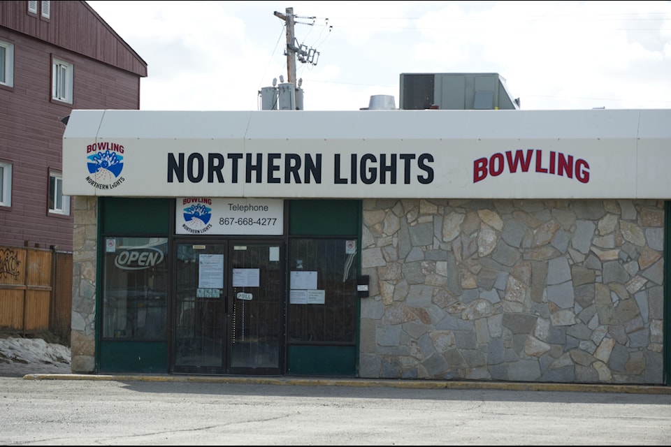 Northern Lights Bowling in Whitehorse as seen on April 10, 2025. (Jake Howarth/Yukon News)