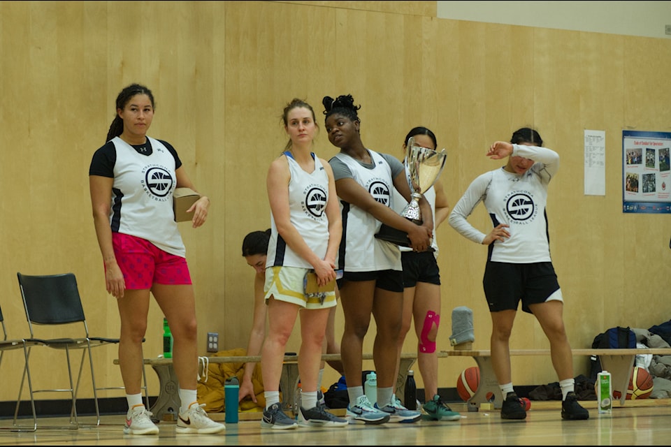The Strathcona Women's Basketball Club from Vancouver advanced through round-robin and playoff matches to win the women's Yukon Lights Out Basketball Tournament. (Jake Howarth/Yukon News)