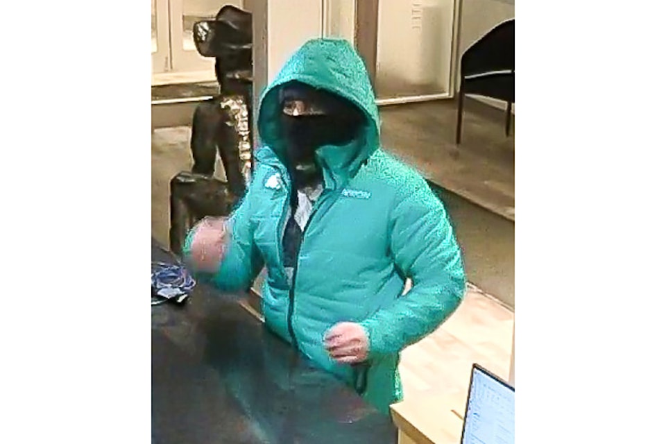 Whitehorse RCMP are seeking public assistance to identify a man who allegedly had a weapon when he robbed a hotel in downtown Whitehorse on the morning of Feb. 17, 2025.