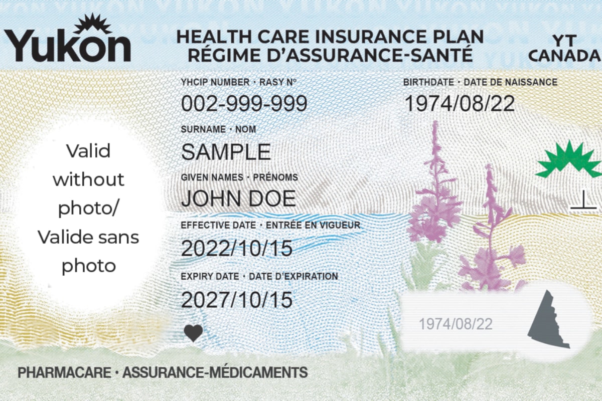 New Yukon health cards feature fireweed, photo, better security and no sticker