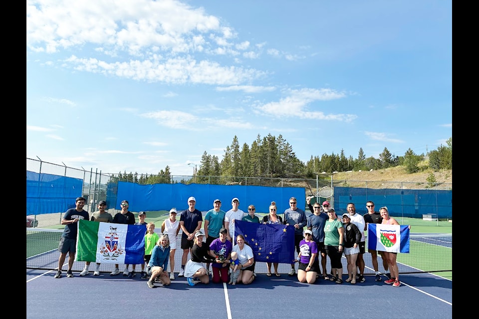 The Northern Cup was up for grabs in a tennis tournament in Whitehorse that drew players from Alaska, the Yukon and the Northwest Territories from July 18 to 20, 2025. (Keith Halliday/Submitted)
