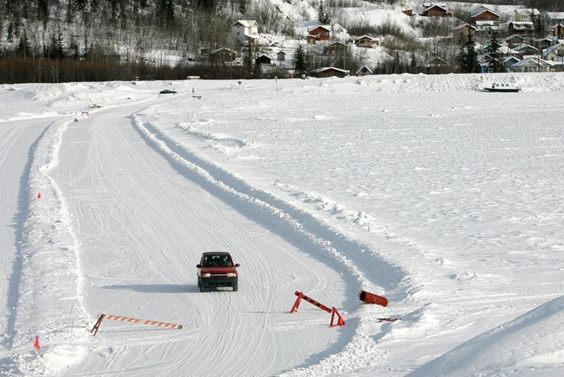 General scenes of Dawson City. Ice Bridge