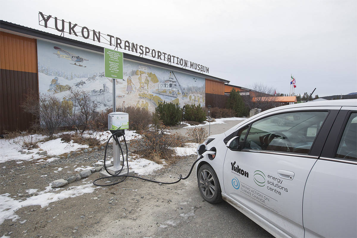 Yukon government unveils territory’s third electric vehicle charging station Yukon News