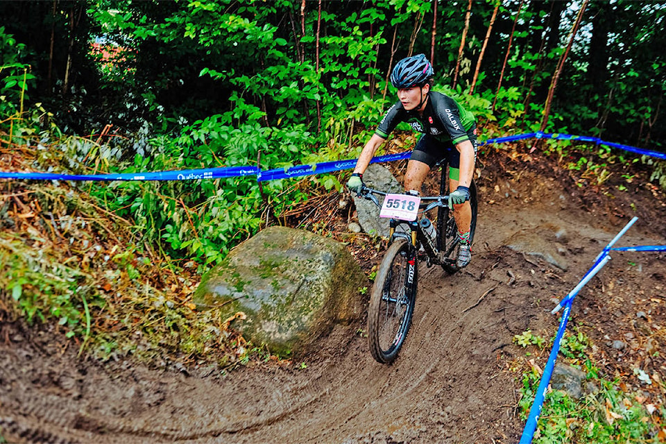 Mara Roldan finished fourth in her category at the XCO Quebec Championships over the Labour Day weekend. (Catherine Forest/Submitted)