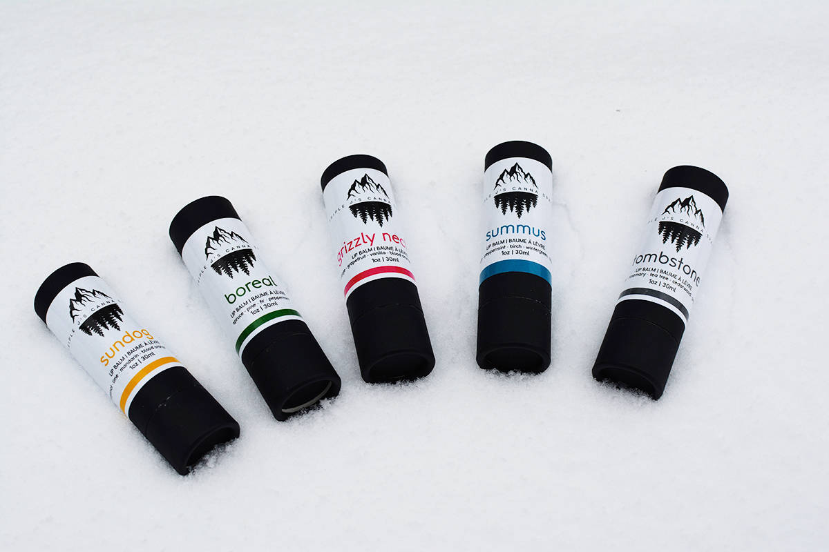 The lip balms offered at Triple Js Collective include Sundog, Boreal, Grizzly Nectar, Summus & Tombstone.