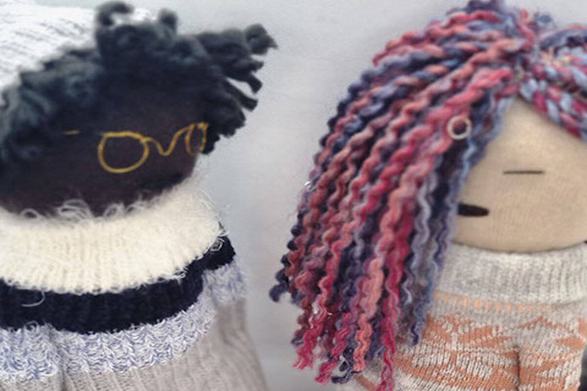 Rebecca Law has started creating a collection of Black and brown sock dolls that represent her and people she knows. (Rebecca Law/Courtesy)