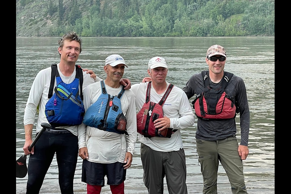 Team Something Else entirely wins the Yukon River Quest with a total time of 39:08:12, arriving in Dawson City at 1:08 p.m. on June 24. (Lawrie Crawford/Yukon News)
