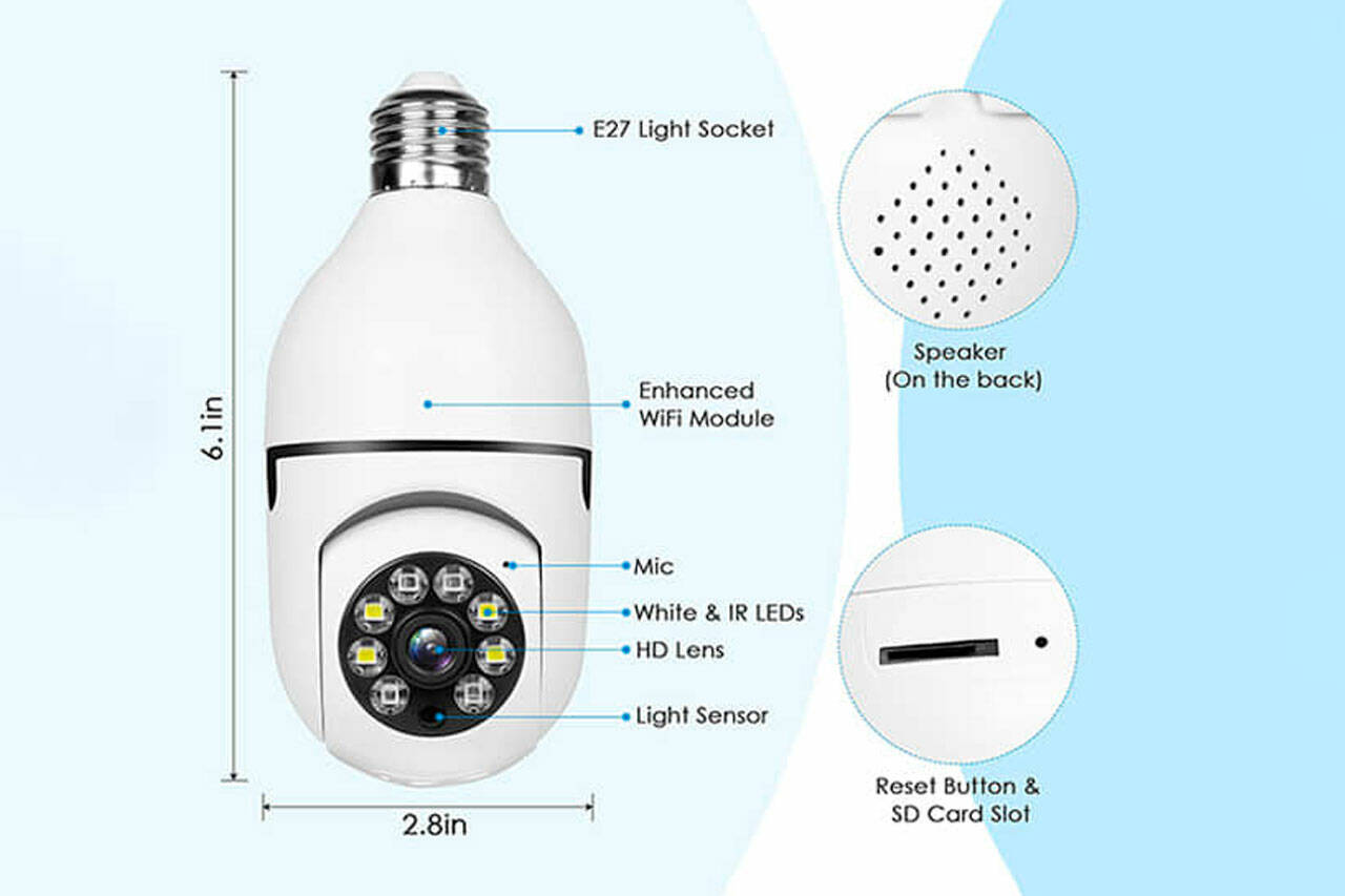 Light bulb sales security camera reviews