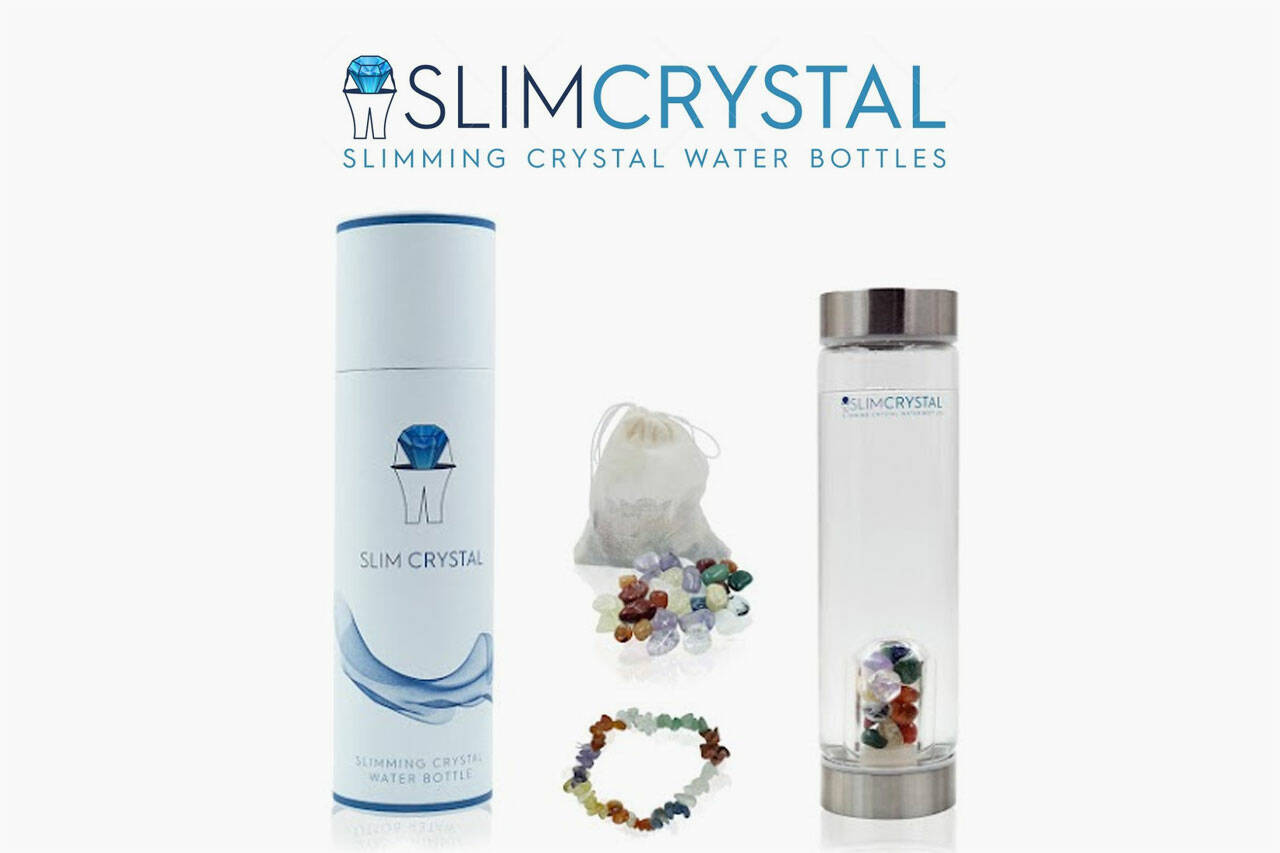 SLIMCRYSTAL Slimming Crystal Water Bottle With Slimming Bracelet :  : Sports & Outdoors
