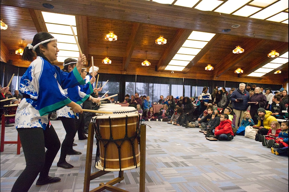 Japan Fest Matsuri kicked off with a taiko drumming performance. (Jim Elliot/Yukon News)