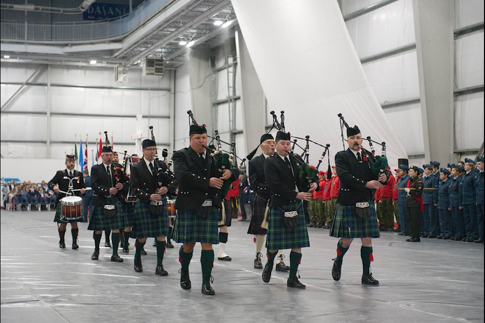 For the first time in years, hundreds of Whitehorse residents were able to gather for a Remembrance Day ceremony at the Canada Games Centre. (Jim Elliot/Yukon News)