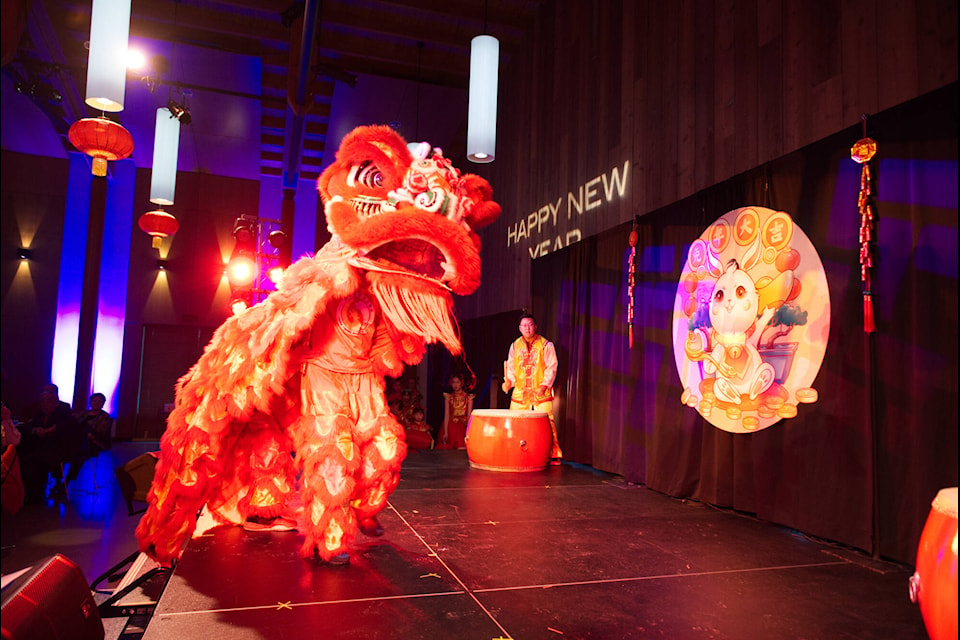 The lion dance was a highlight of the Chinese New Year celebration held at the Kwanlin Dün Cultural Centre on Jan. 21. (Jim Elliot/Yukon News)