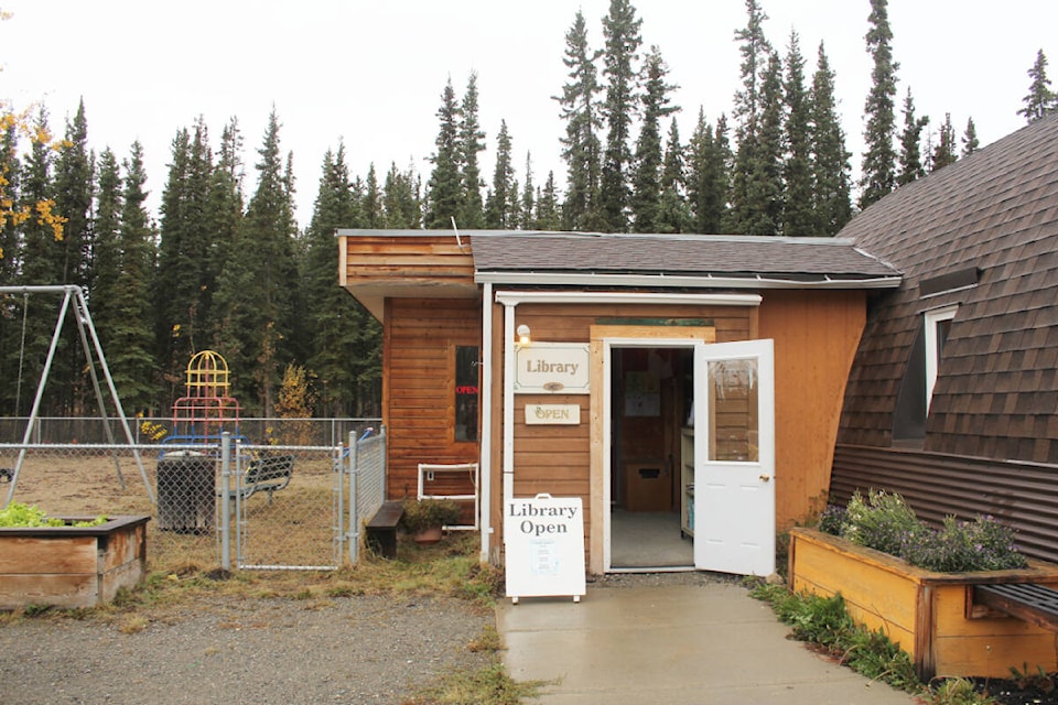 The Tagish Community Library is open Thursday to Saturday, from noon to 5 p.m. A few years ago, it was only open two days a week, but residents successfully petitioned the government for more funding. (Amy Kenny/Yukon News)